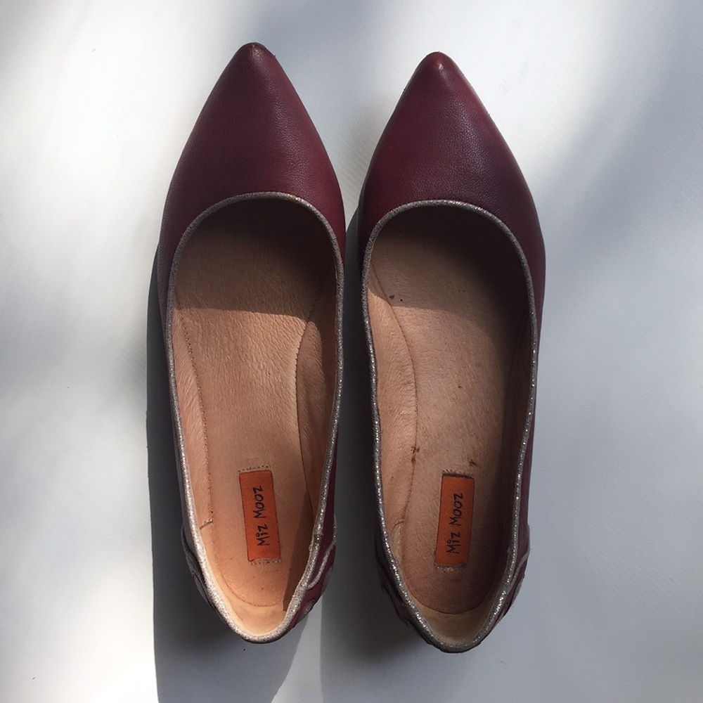 Miz Mooz Jodi Purple Leather Flats